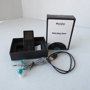 MP3 Player RUIZU 8GB Digital Portable Music Player w/FM Radio Black D22